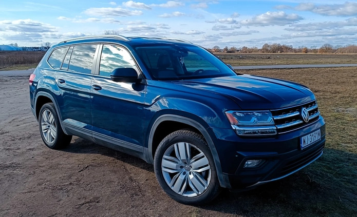 Volkswagen Atlas cena 124900 przebieg: 59000, rok produkcji 2019 z Warszawa małe 172